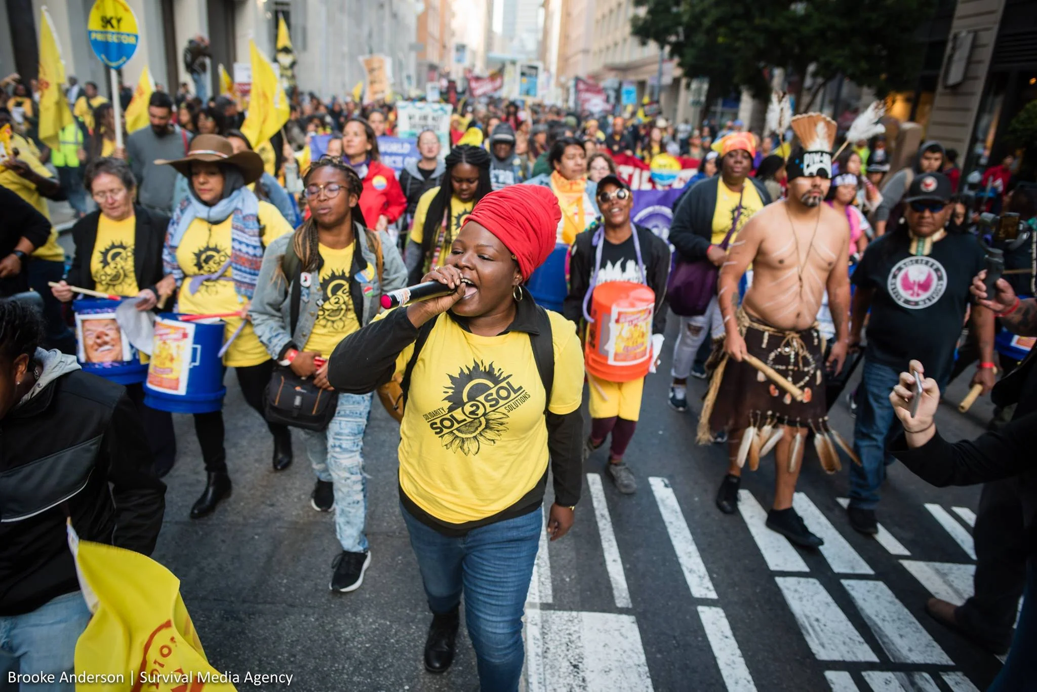 Cooperation Jackson at the Solidarity to Solutions action in San Francisco September 2018.