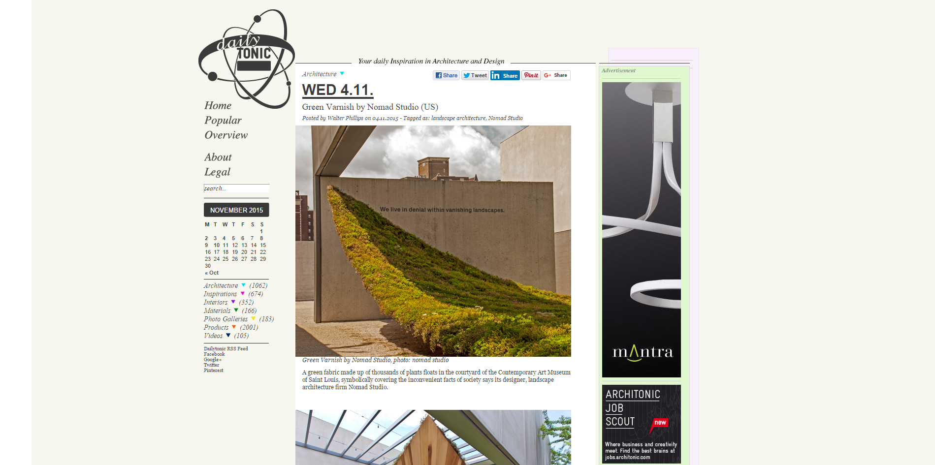 Press Clippings Nomad Studio Landscape Architecture Design Art