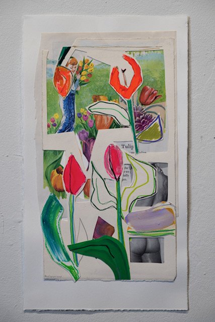 Tulip , 12 3/4 x 21 framed, $1,100