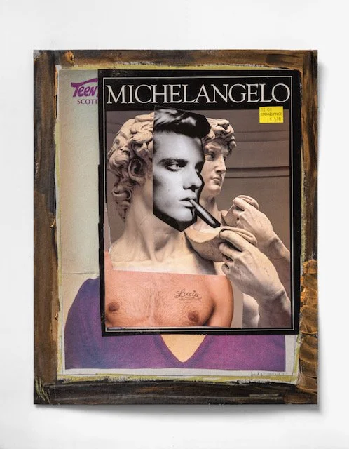 Teen Michelangelo Mixed media and collage on paper. 14 1⁄8 in x 17 1⁄8 in