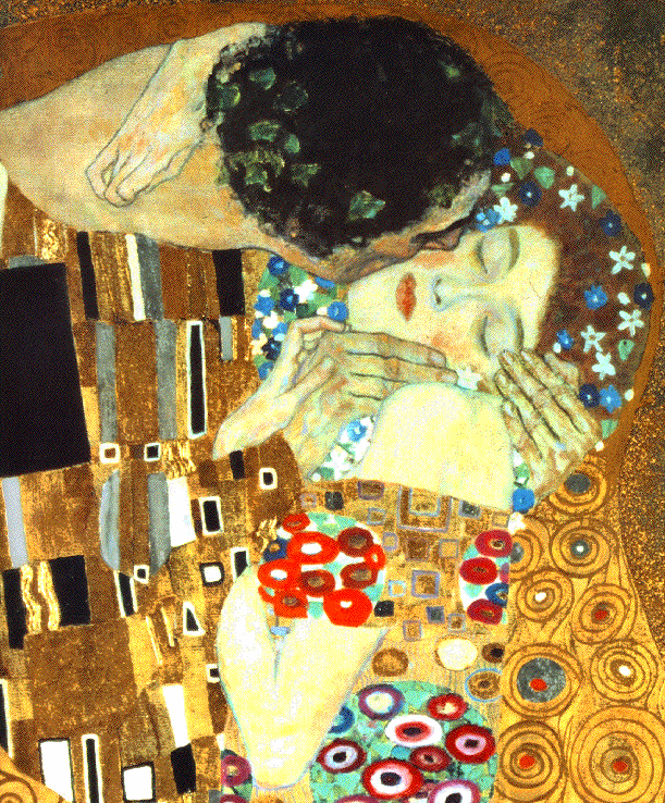 most-famous-paintings-in-the-world-The-Kiss-by-Gustav-Klimt.gif