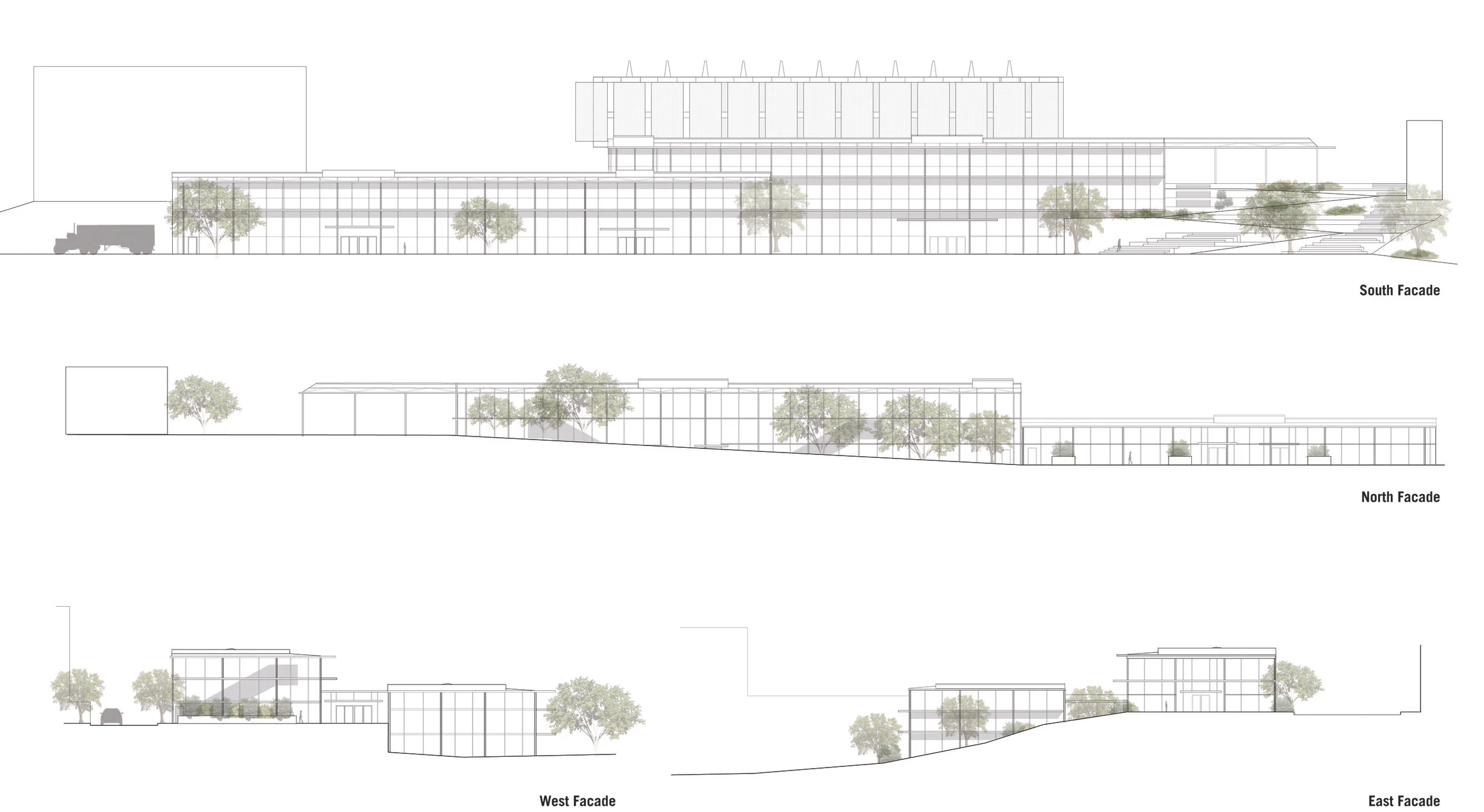   site and building elevations&nbsp;  