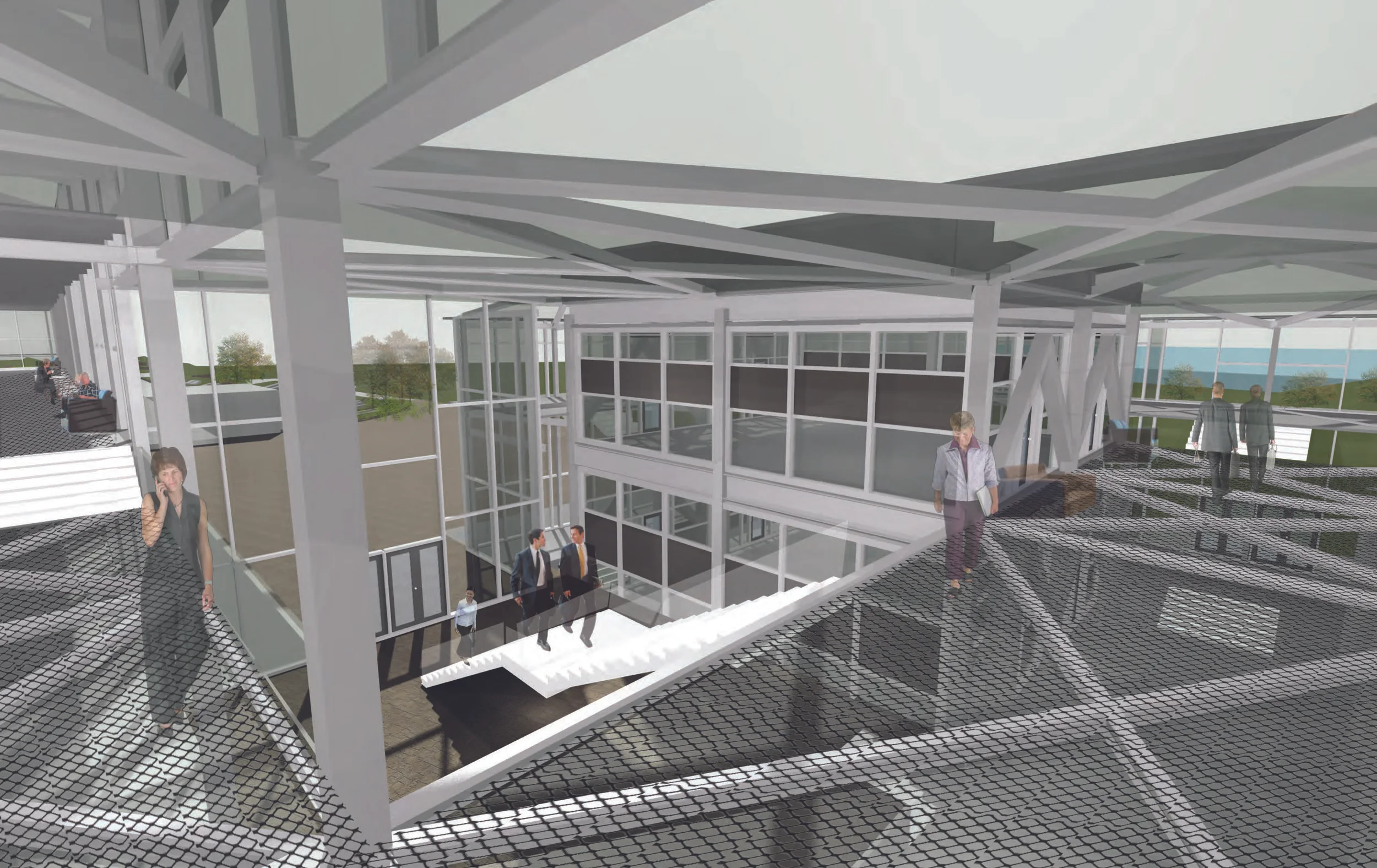  interior perspective rendering 