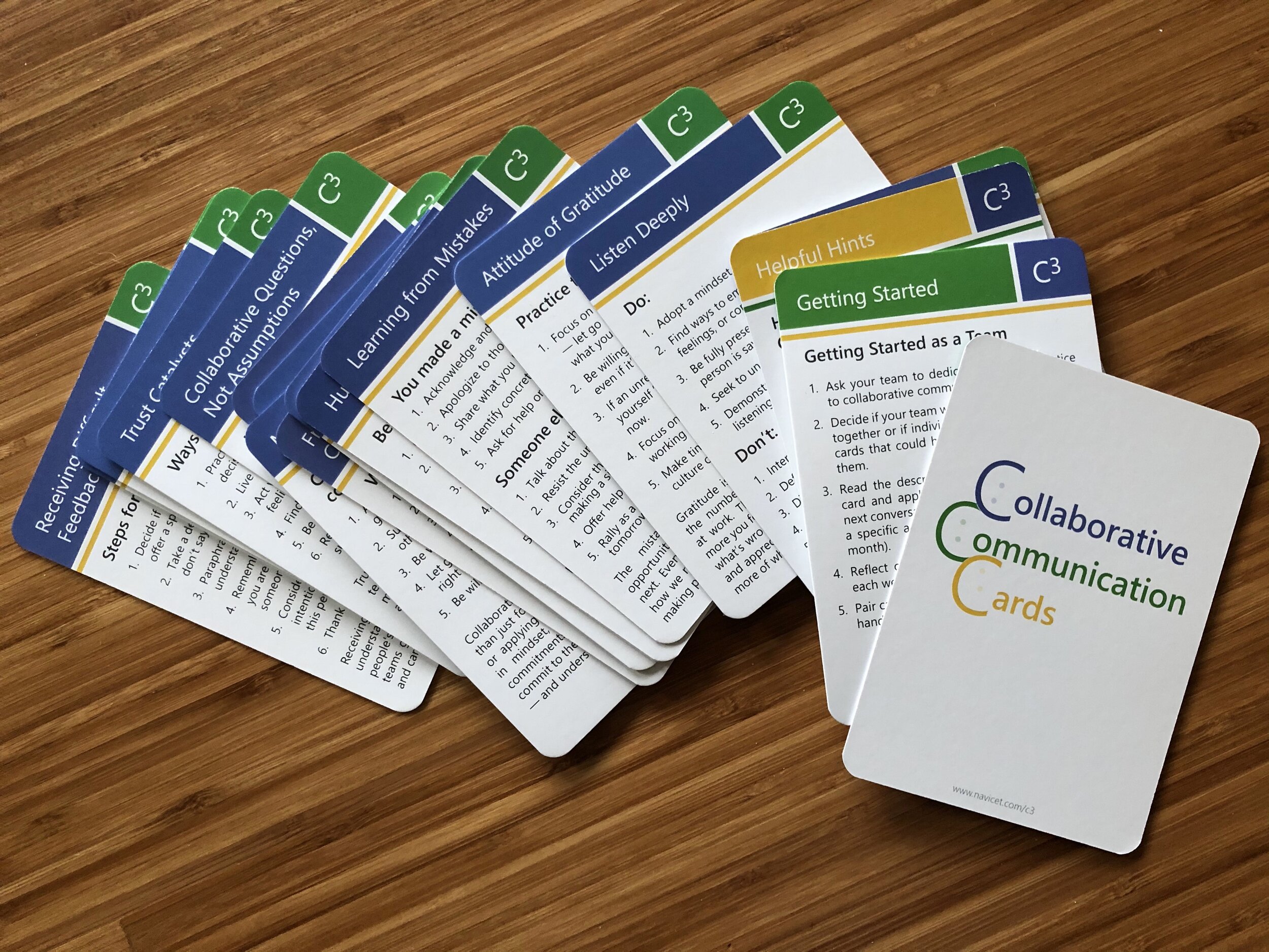 Printed Pack of Collaborative Communication Cards