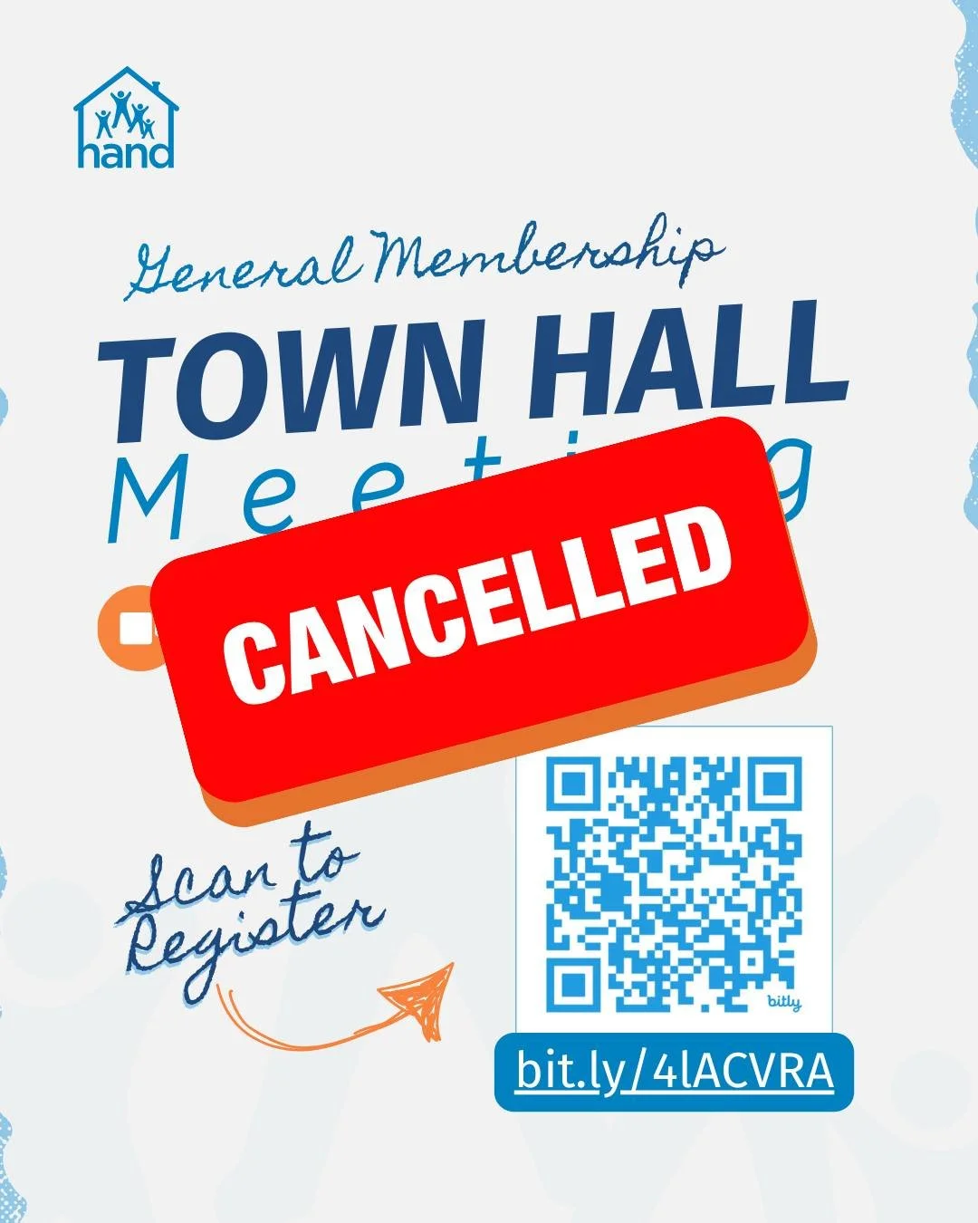 The Town Hall for this month has been cancelled. Check our profile for upcoming meeting notices