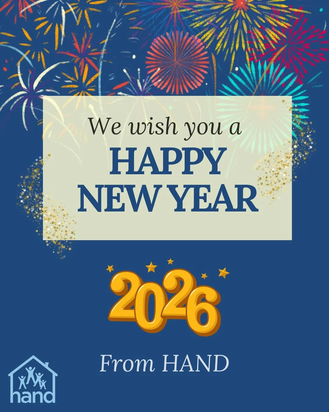Happy New Years from HAND! Here we go 2026!

#HappyNewYear #NewYear2026
