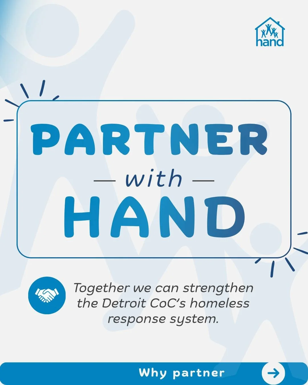 HAND works with various organizations to support housing stability and self-sufficiency throughout Detroit's homelessness response system.

Swipe to explore ways to get involved and learn how your organization can make an impact.

https://www.handetr