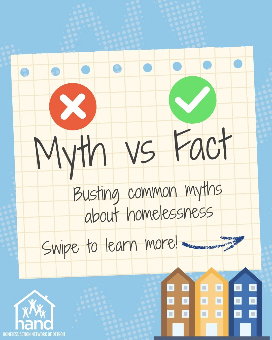 Swipe to bust common myths about homelessness! 

 #homelessoutreach #homelessnessawareness #HomelessnessPrevention #homeless #Homelessness