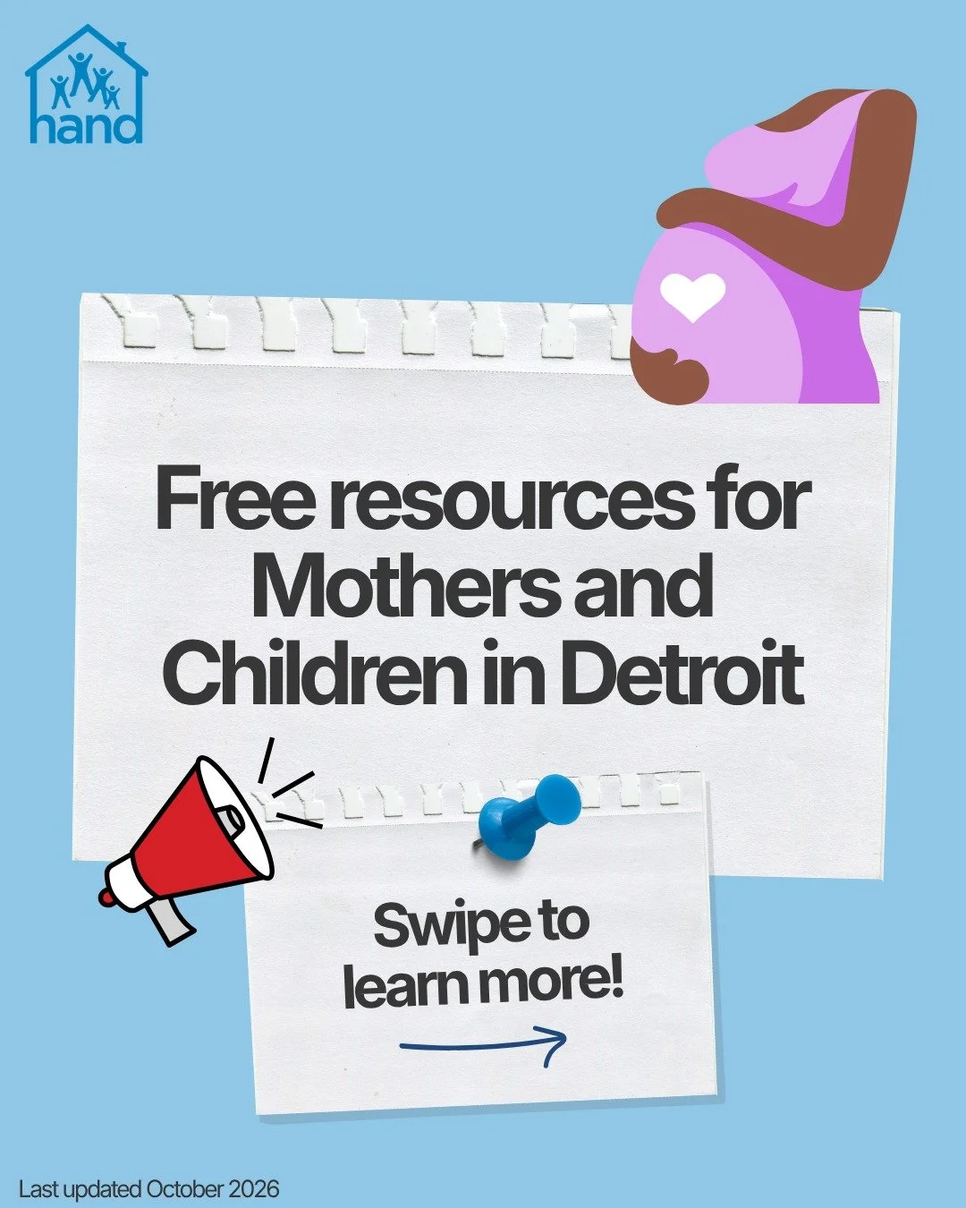 Swipe to learn more about free resources and support for mothers, children, and families in Detroit!

#motherhood #MaternalHealth #RxKids #freeresourcesforparents #communitysupport #detroit