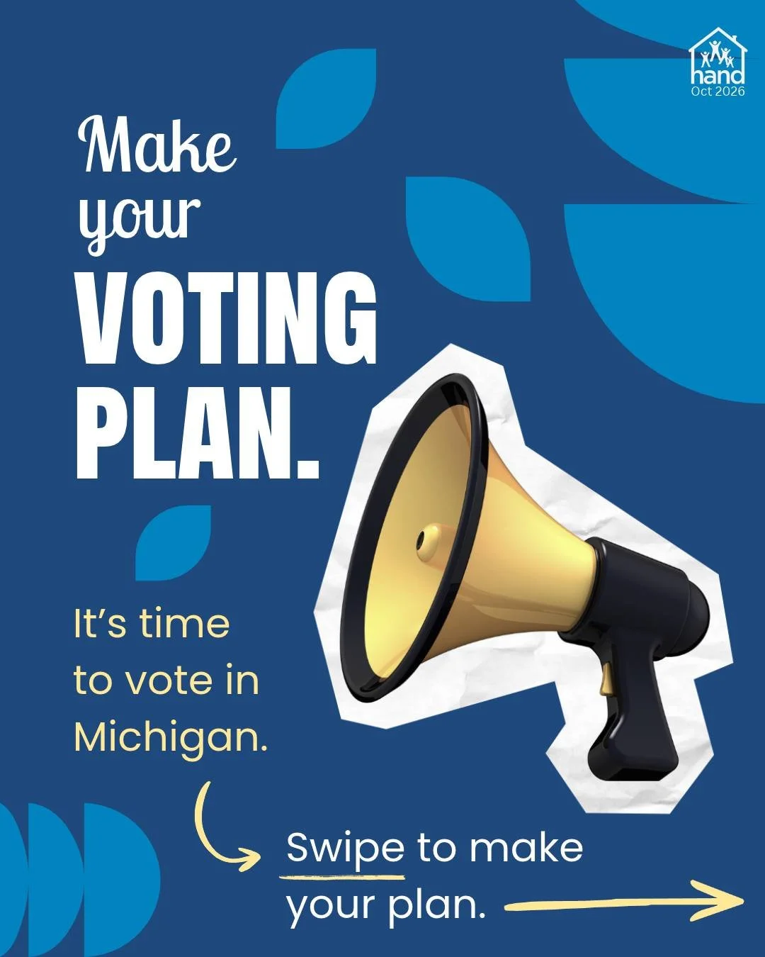 Make your voting plan today! Swipe to explore common questions about voting in Michigan and make your plan for the polls. #DetroitVotes #MIVotes #HousingIsAHumanRight #endhomelessness