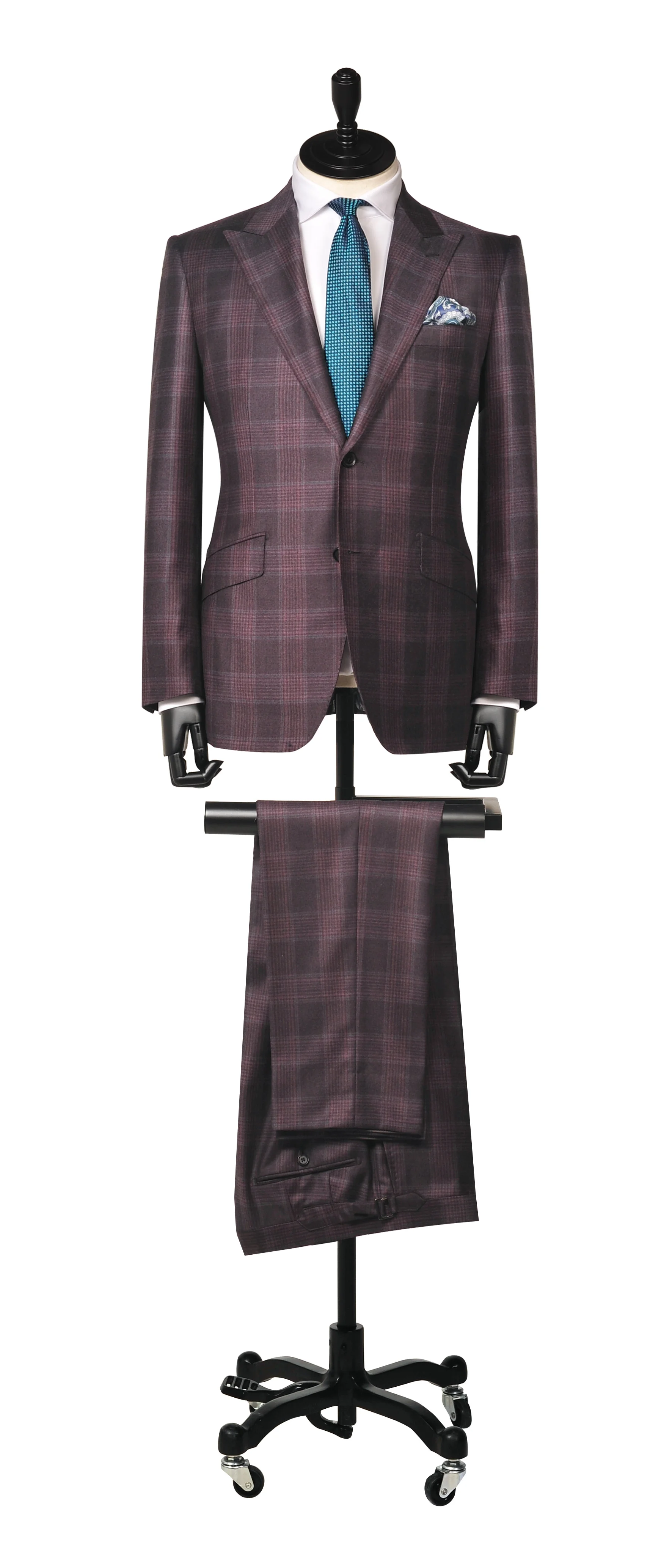 Maroon Plaid Check