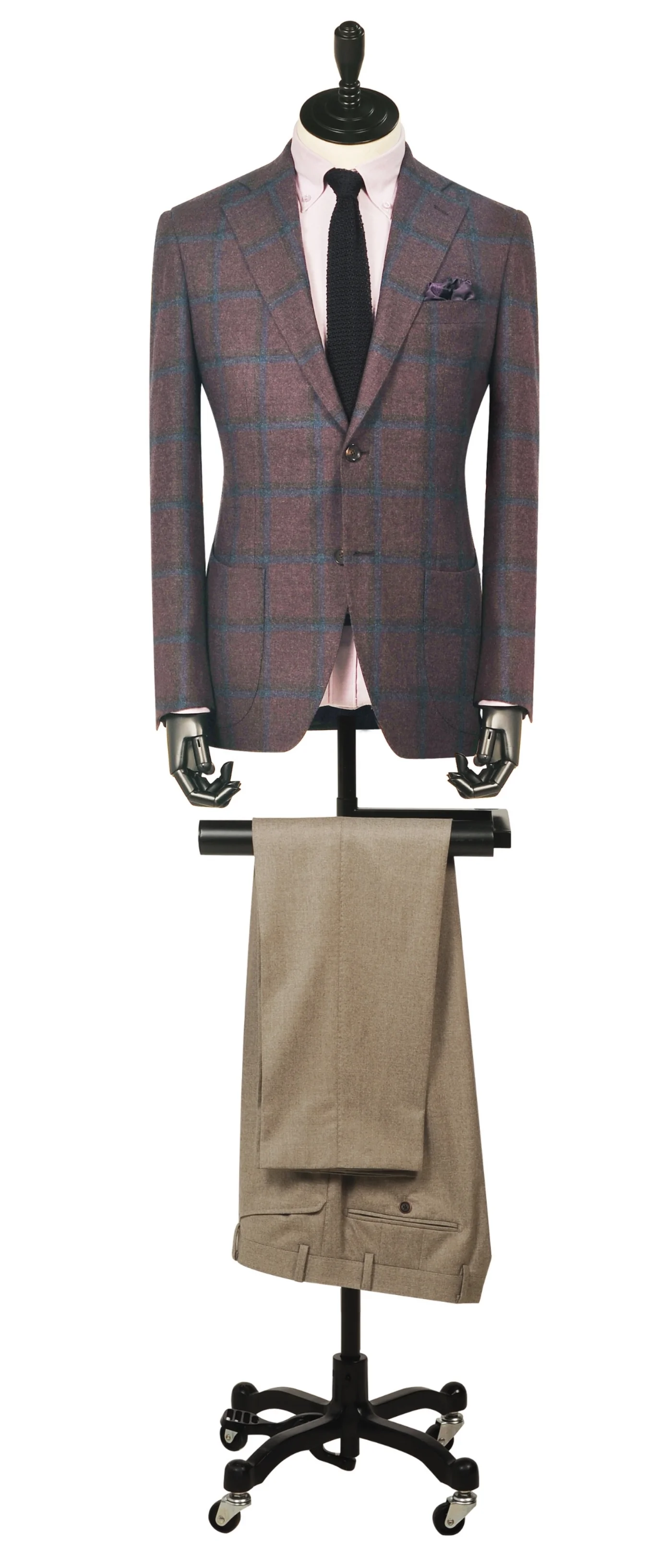 Maroon/Blue Window Pane