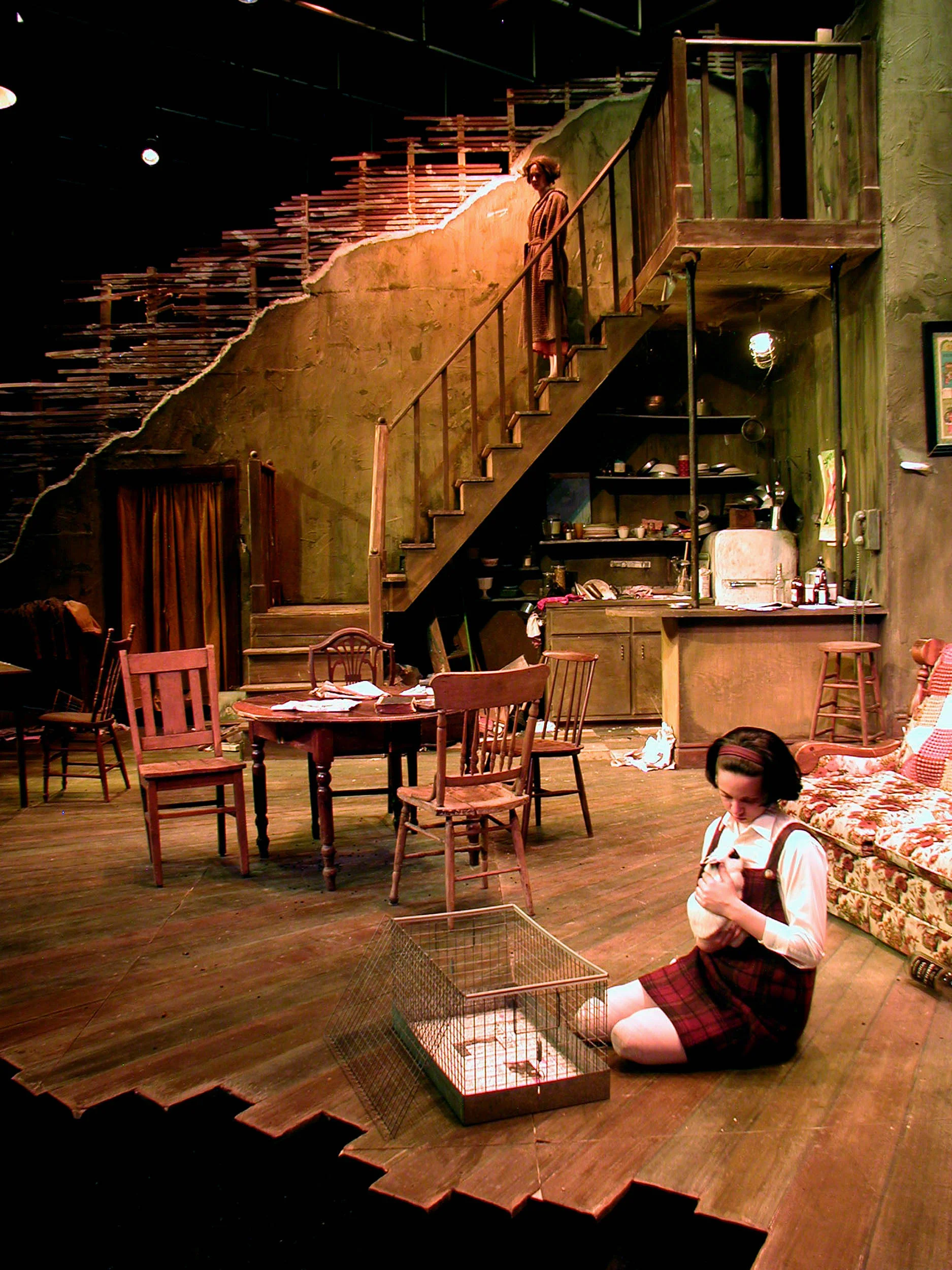 doris coming down stairs.jpg