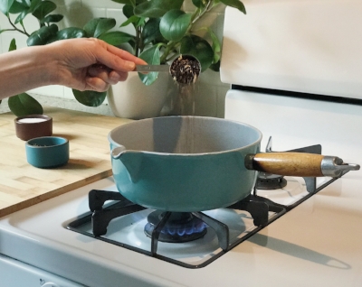 Add 1 T chai blend and continue to simmer for 2 minutes. 