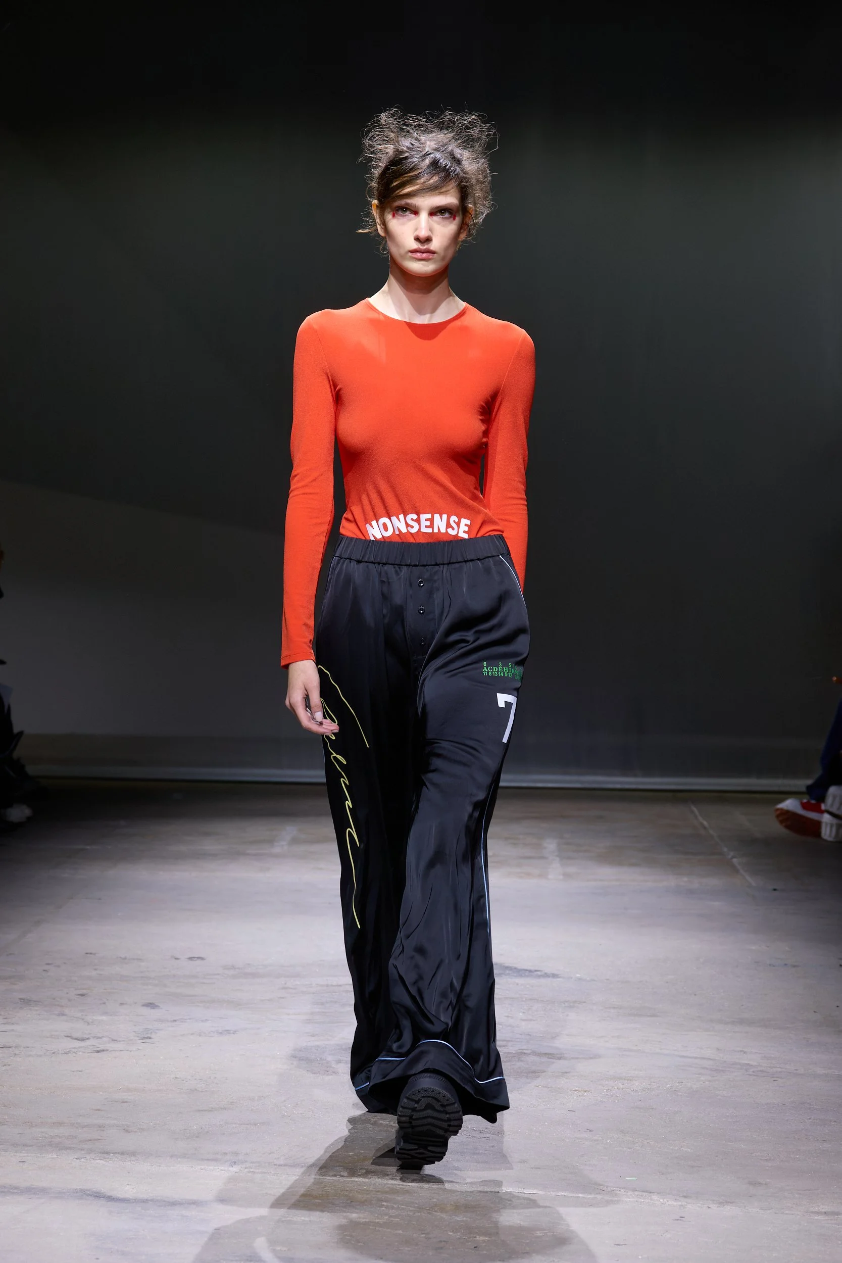 KseniaSchnaider_LFW_RUNWAY_LEO CORFU_ 20 KSMS27-RED-SKIN-LS KSMS27-BLK-TRK-TRS.jpg