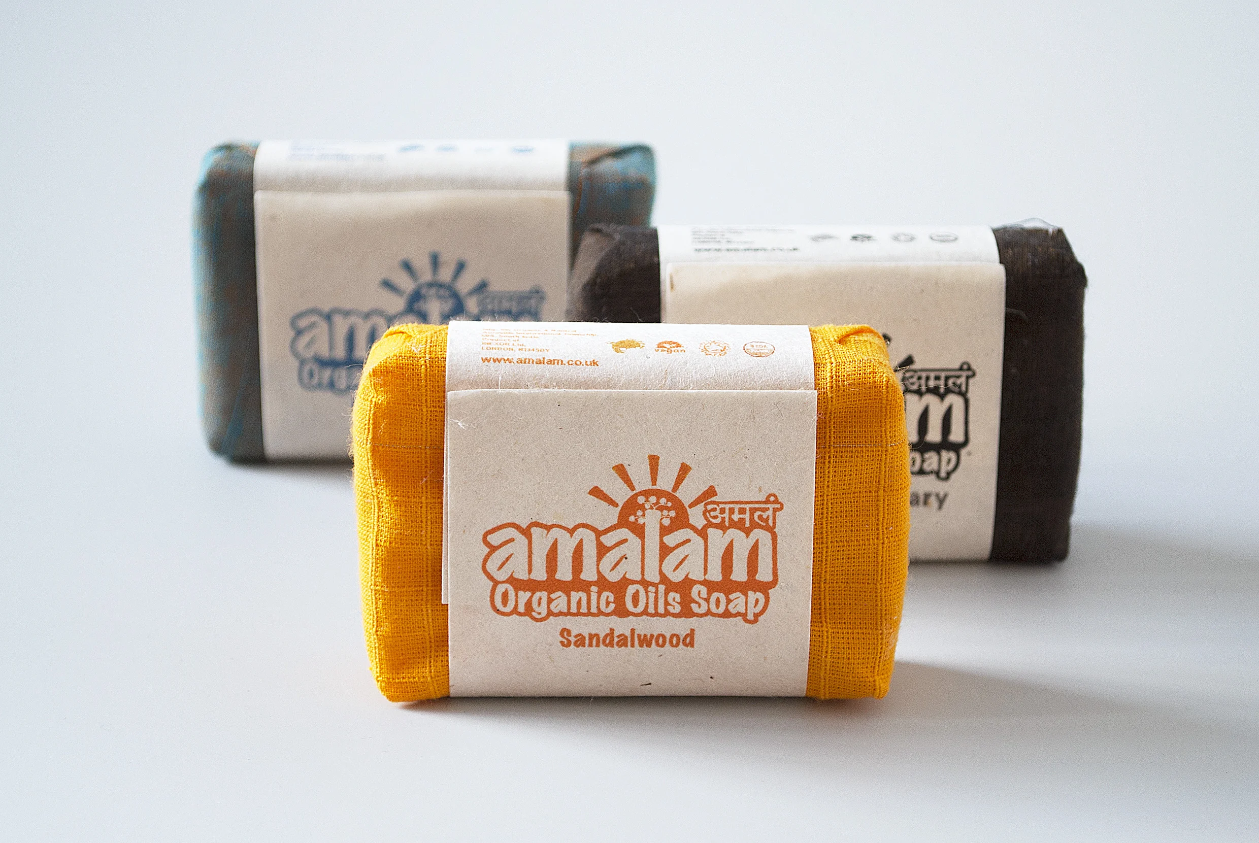 Updated Amalam logo and label design