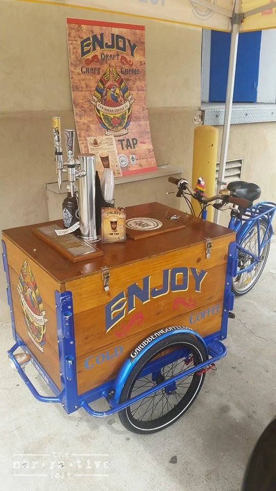 Sponsor Caribbean Coffee Company's little coffee cart!!