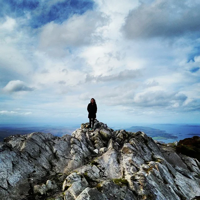 Hiking in Connemara, Ireland.