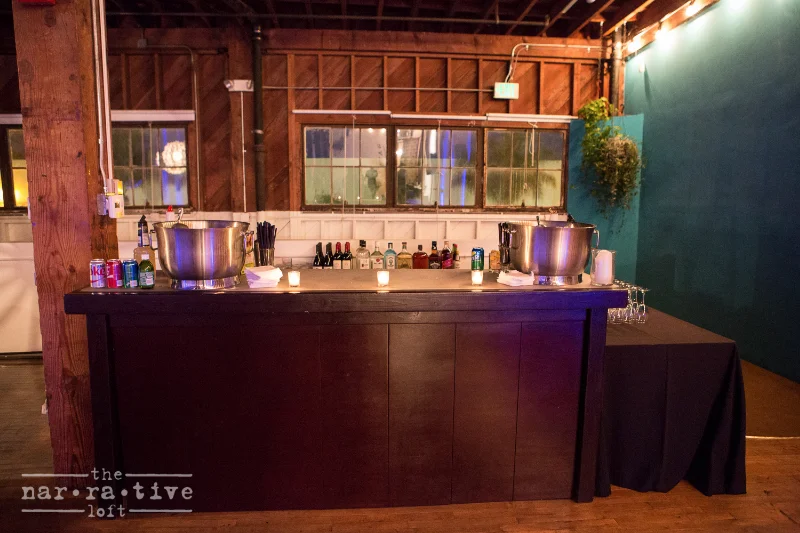 The bar setup!