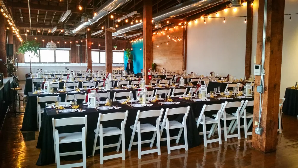 The wedding was full of DIY details that pulled the loft together wonderfully!