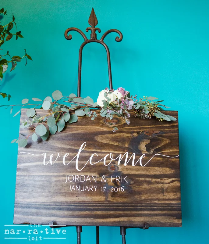 Welcome to The Narrative Loft for Jordan & Erik's reception!