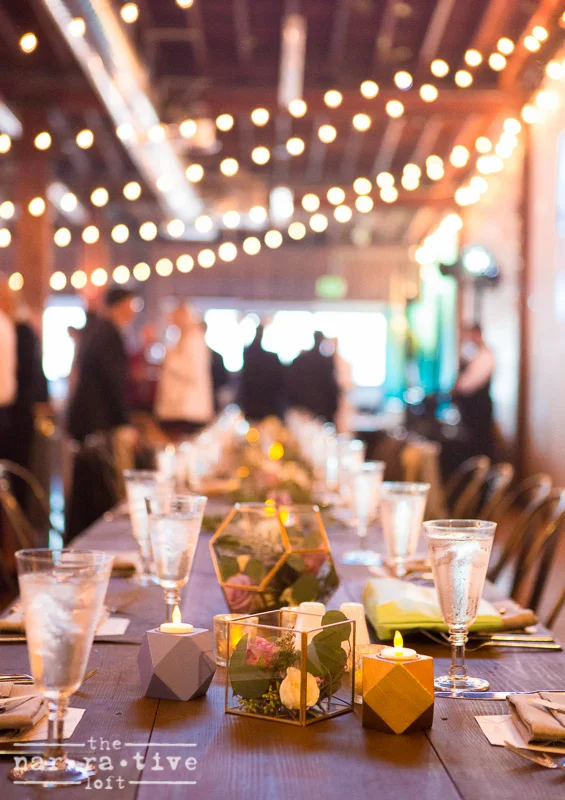 Twinkle lights and terrariums. Perfection!