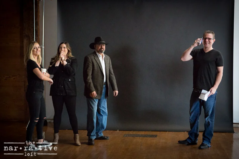 Behind-the-scenes snapshot of the team.