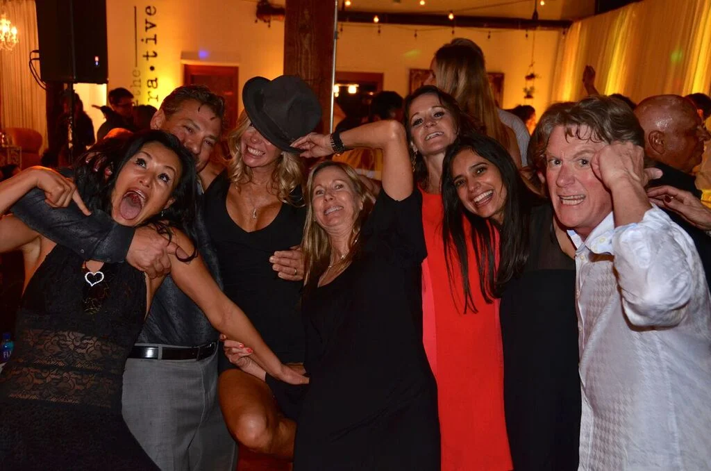 Everyone was having a fantastic evening, not just the b-day girl!
