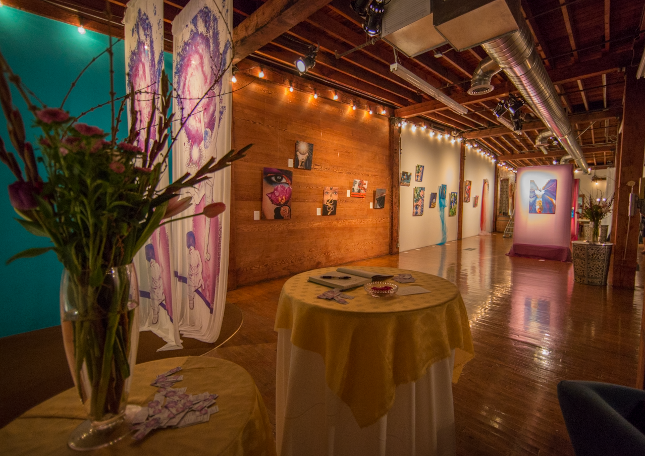 The Loft sparks creative energy so when artist Kirsten Gold presented her creations here we couldn't have been more excited. The space transformed into a gallery beautifully!
