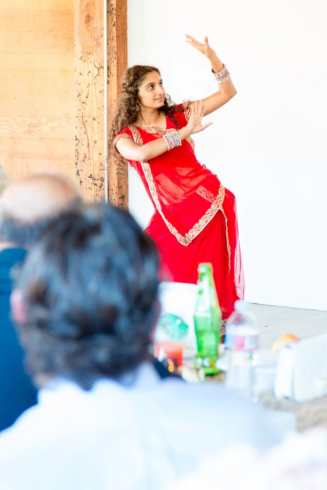 This bridesmaid showed off her wonderful dancing skills for this special occasion.