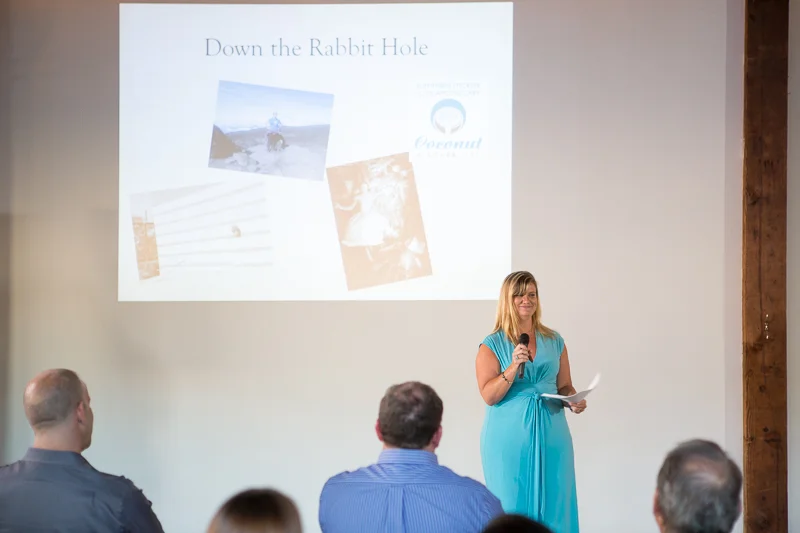Summers McKay took the stage to elaborate on her business, which is all about creating products to increase intimacy and ultimately #MakeLoveMore.