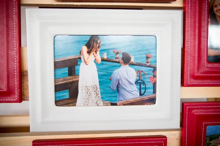 A snapshot of the special moment when Tyler popped the question.