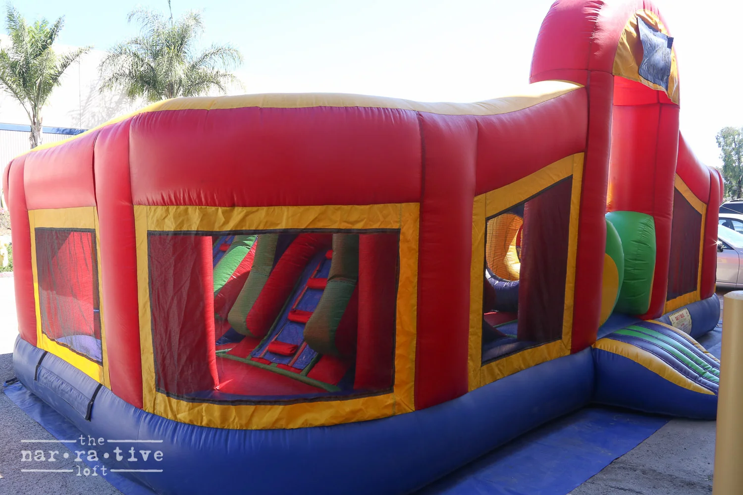 This bouncy jump was definitely not just for the kids.