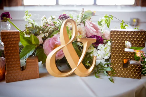 The reception was full of adorable details.