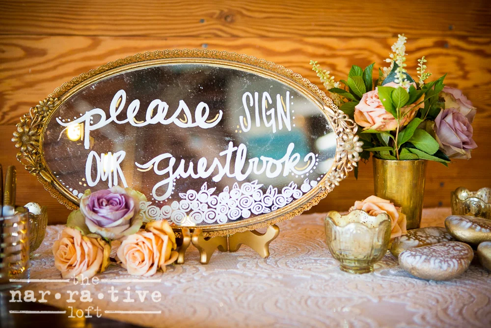 Antique touches kicked the romantic feel up a notch.