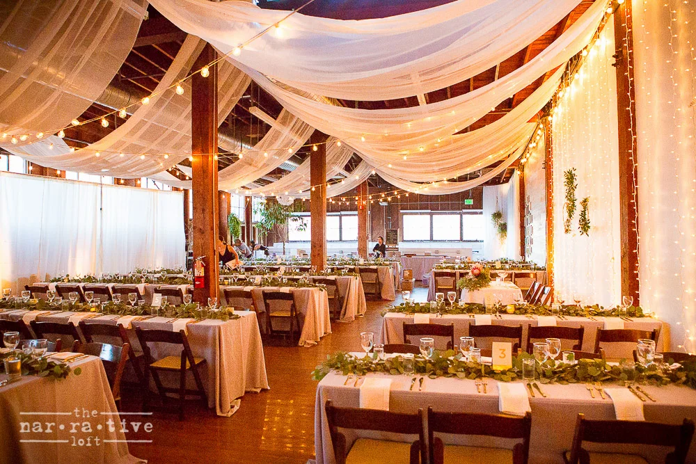 Gauzy gorgeousness and twinkle lights created the perfect atmosphere.