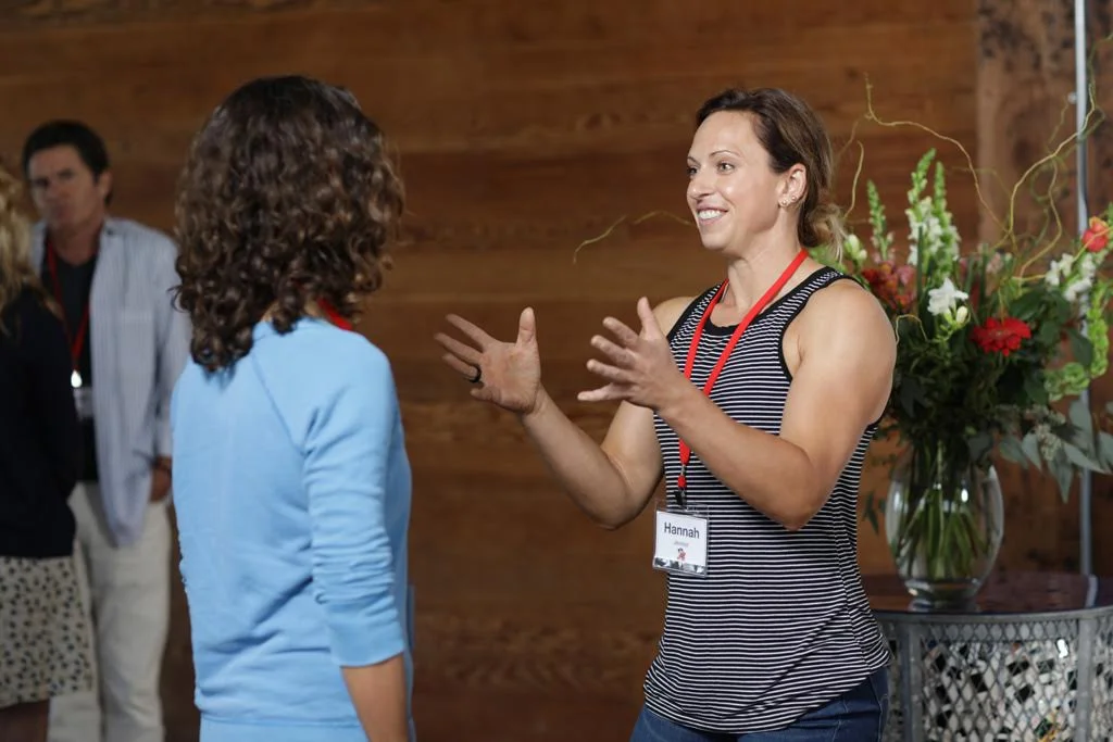 Their was plenty of personal storytelling and one-on-one communication going on, not just public speaking.