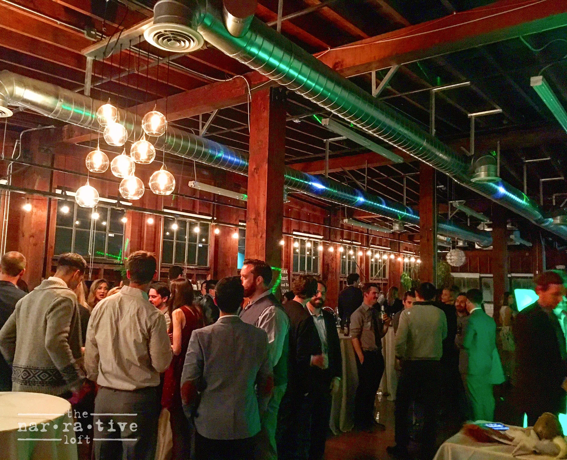 Mixing and mingling.