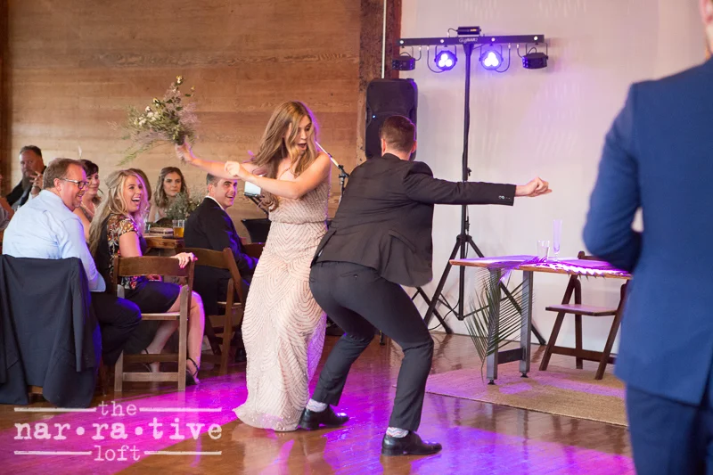 Another great grand entrance from the wedding party! 