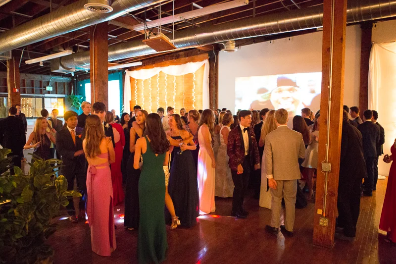 The graduates enjoying the dance floor.