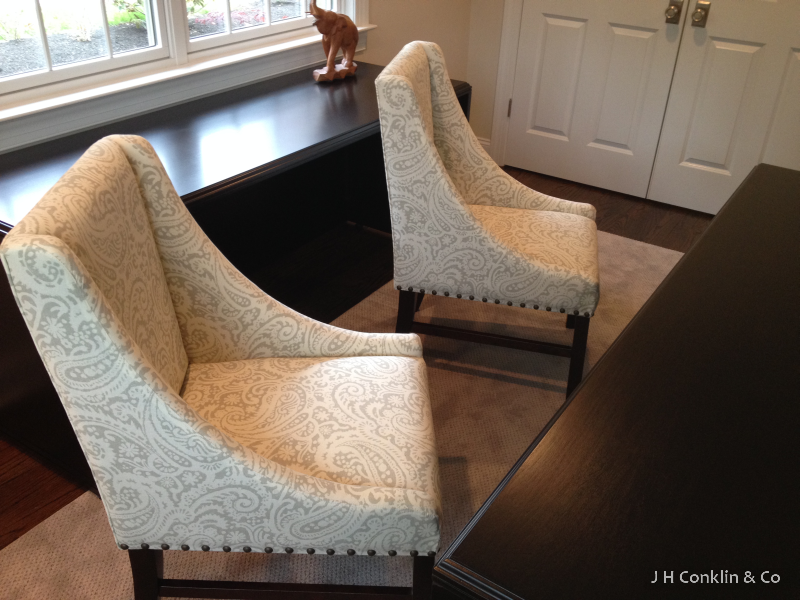 Office Chairs in Neutral Tone Fabric