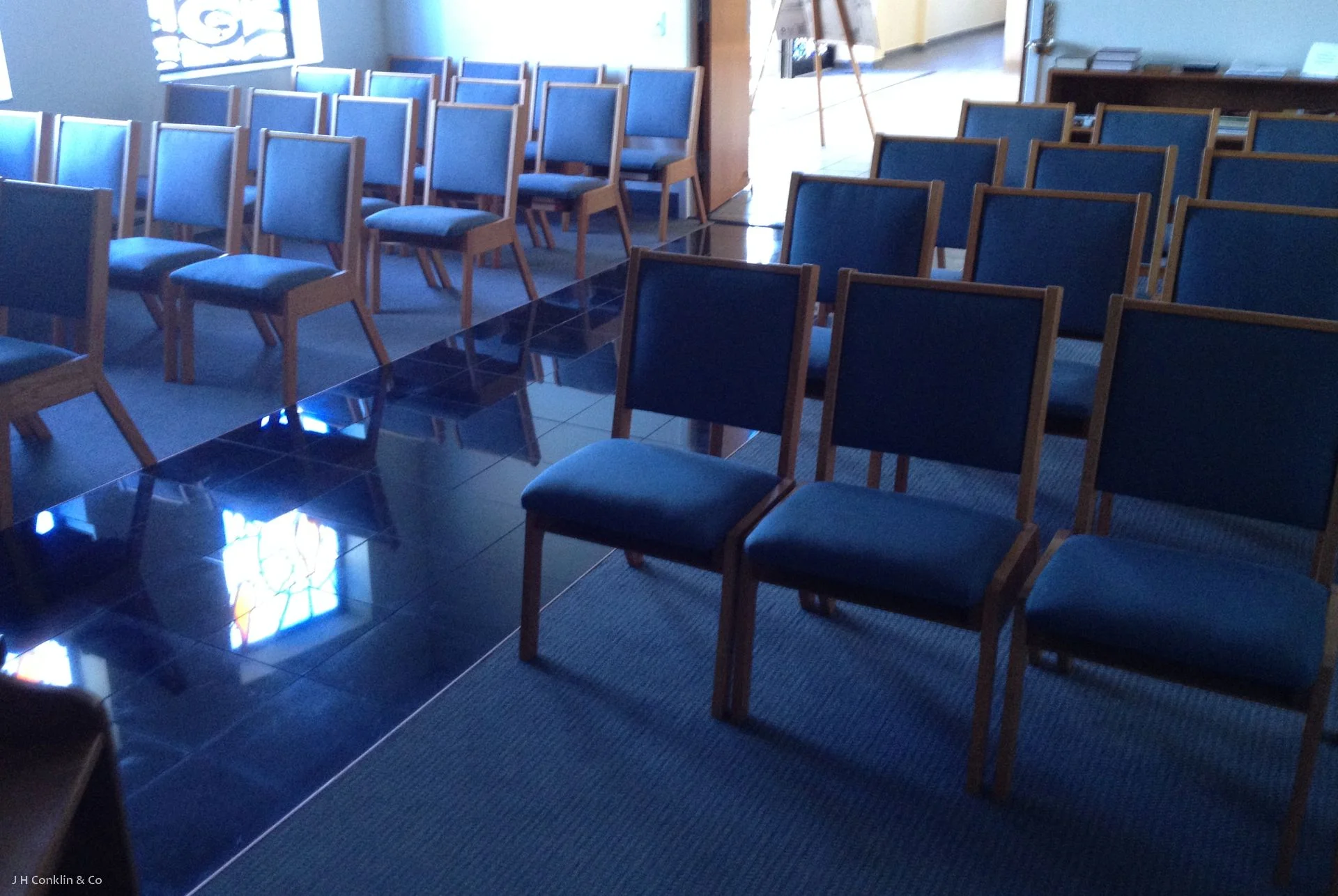 Church Chapel Seating Re-upholstered