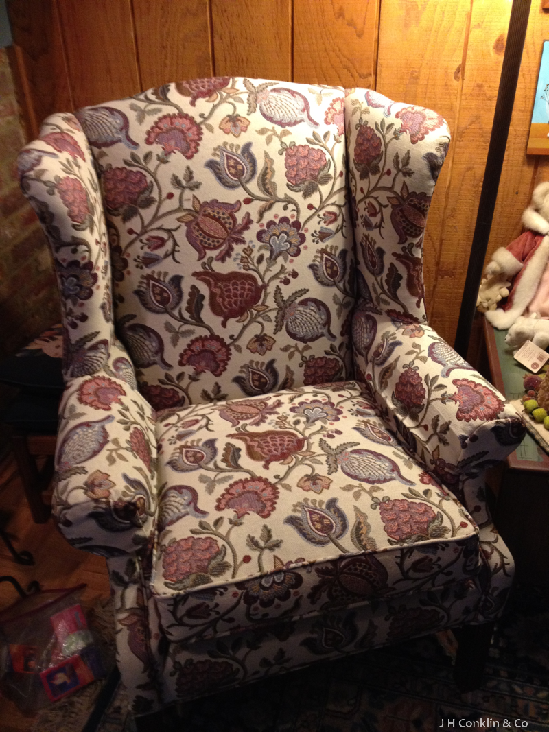 Floral Wing Chair