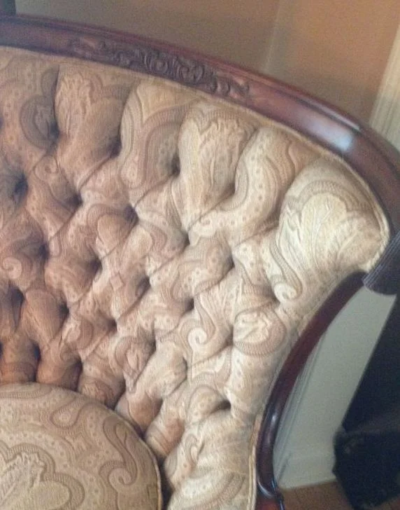 Upholstery Buttons, Channels, Tufts and Fabric