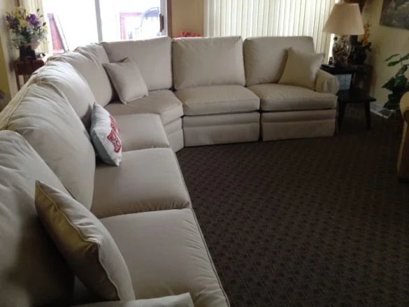 Sectional sofa upholstery in Delaware after