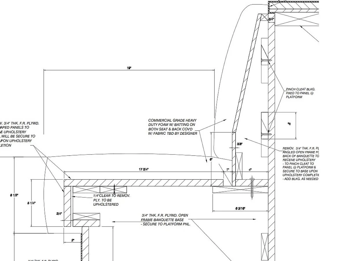 Booth / Banquette Upholstery Quote