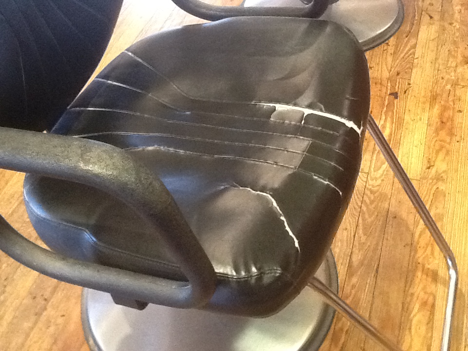 Salon Chair Seats Re Covered New Jersey, Cost To Reupholster A Leather Recliner
