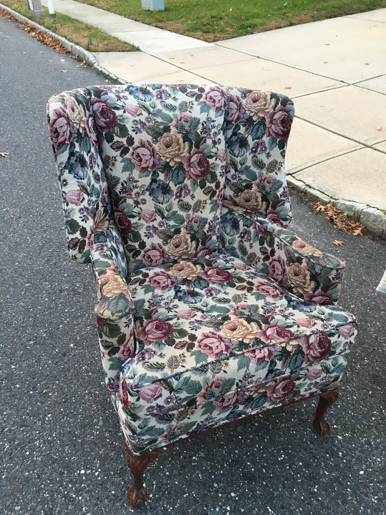 burlington nj wing chair before upholstery