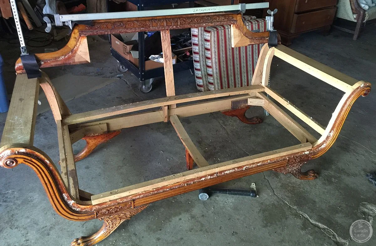 gluing sofa frame