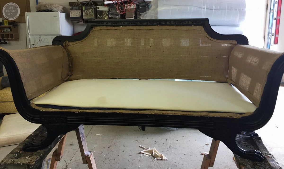 burlap foam upholstery foundation